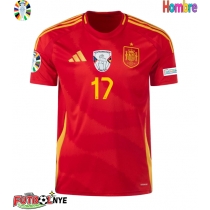 Camiseta España Nico Williams #17 Primera Equipación Eurocopa 2024 manga corta
